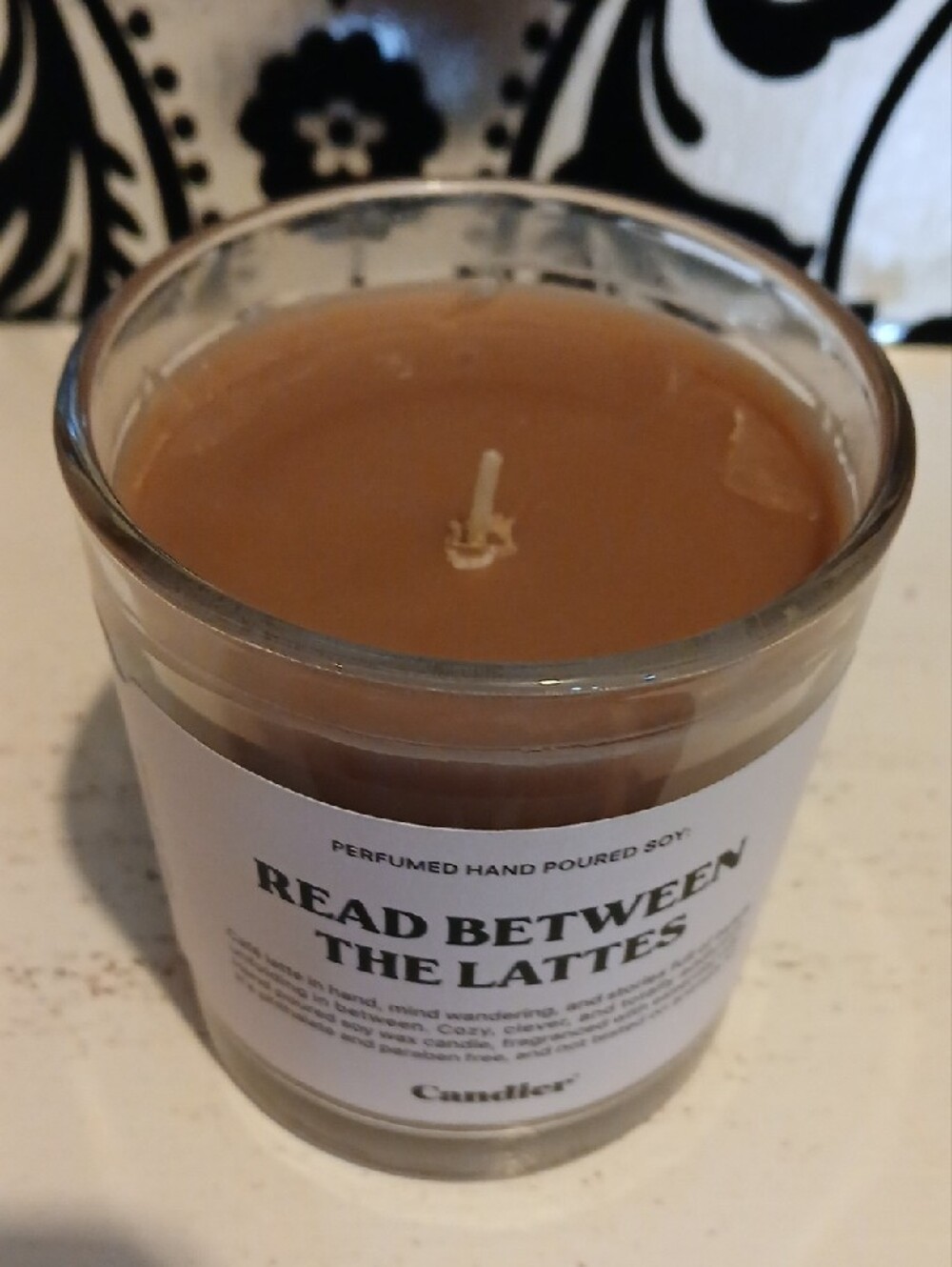 Read Between The Lattes Candle - Picture 2 of 2